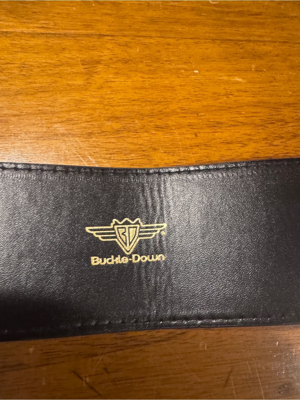 Buckle-Down Black Belt with letter D, Disney-inspired belt - Picture 6 of 9